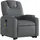 vidaXL Massagesessel mit Aufstehhilfe Kunstleder 144 x 78,5 x 0 cm Grau elektrisch