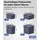 Rotho Stapelbox Maloja 39,5 x 38,0 x 17,7 cm 4-tlg. blau