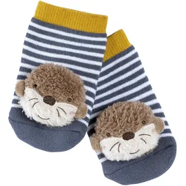 Fehn Rasselsocken Otter Blau