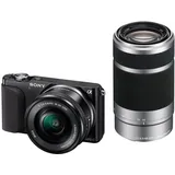 Sony NEX-3N [16.1MP, Full HD, 3"] schwarz inkl. 16-50mm 1:3,5-5,6 PZ OSS (SEL-P1650) + 55-210mm 1:4,5-6,3 (SEL-55210) Objektiv (Gebraucht - OK / mindestens 1 JAHR GARANTIE)