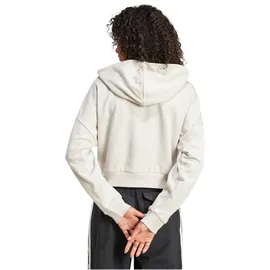 adidas Essentials 3-Streifen French Terry Quarter-Zip Hoodie Wonder Alumina / White XS