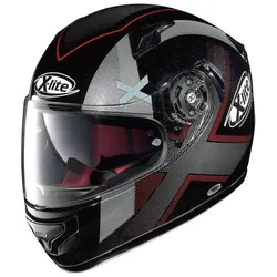 X-Lite X-661 Sant Andrea N-Com Helm, zwart-rood, XS Voorman