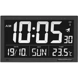 TFA Funk-Wanduhr 60.4505 schwarz