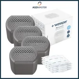 Luftentfeuchter Set 250g Nachfüllpack 20 m2 90 Tage Grau 4x Wessper P2 Humifill