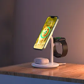 CHOETECH 3in1 induktive Ladestation iPhone 12/13/14, AirPods Pro, Apple Watch schwarz
