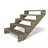Gartenwelt Riegelsberger Terrassentreppe 5-stufig 89 cm Holz