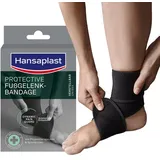 Hansaplast Protective verstellbare Fußgelenk-Bandage, Sprunggelenkbandage stabilisiert & entlastet das Gelenk, Knöchelbandage für rechtes & linkes Fußgelenk fördert die Regeneration, Unisex