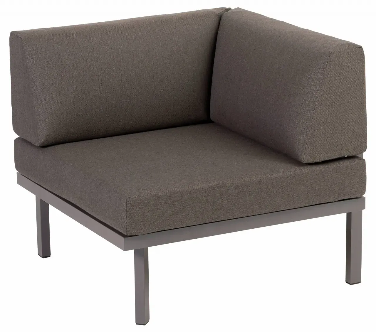 Sylt Eckmodul 84 x 84 cm - 10 - carbon D09 - chalk