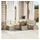 vidaXL Garten Essgruppe 9-tlg. Beige