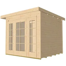 Weka Gartenhaus 172 mit Fensterfront - 21 mm-Gr. 1 (235 x 239 cm) - 50 % Rabatt auf Dacheindeckung