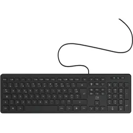 MOBILITY LAB - Kabelgebundene Business-PC-Tastatur mit 2 integrierten USB-Hubs – Schwarz