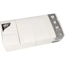 Papstar Servietten 2-lagig 1/8-Falz 33 cm x 33 cm weiß,