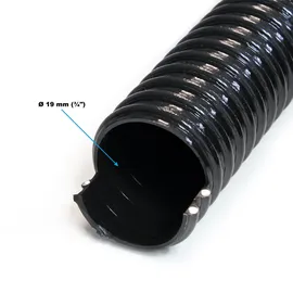 Wiltec Flexibler Förderschlauch 25 m schwarz