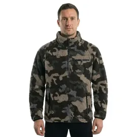 Brandit Textil Teddy Troyer Jacke Dark Camo L