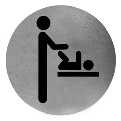 Mediclinics - Piktogramm Wickeltisch Edelstahl