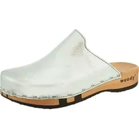 woody Damen Lea Clog, Silver, 38 EU