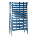 NORDWEST Handel AG Lager Anbauregal Stahl H2000xB1000xT400mm 12 Stahlböden