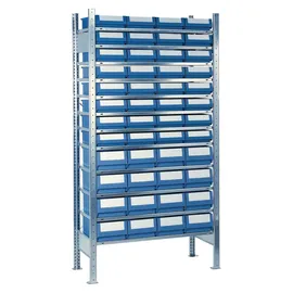 NORDWEST Handel AG Lager Anbauregal Stahl H2000xB1000xT400mm 12 Stahlböden