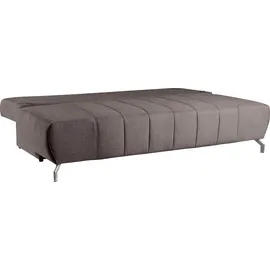 werk2 Schlafsofa »Troya«, 2-Sitzer Sofa und Schlafcouch mit Federkern & Bettkasten braun