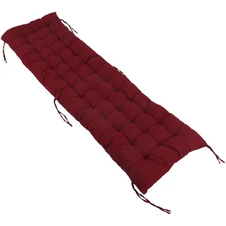 Relaxdays Bankauflage 180 x 50 x 8 cm rot 1 St.