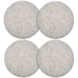 Intirilife Sitzkissen Set aus Filz 31,5 x 2,5 cm Grau
