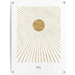 Reinders! Poster »Sonne«, Outdoor für Garten oder Balkon Reinders! Farbe Bild(er): Gold