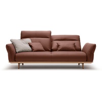 hülsta sofa 3-Sitzer hs.460, Sockel in Eiche, Füße Eiche natur, Breite 208 cm braun
