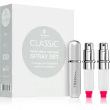 Travalo Classic HD Flakon leer silber refillable 3 x 5 ml Set