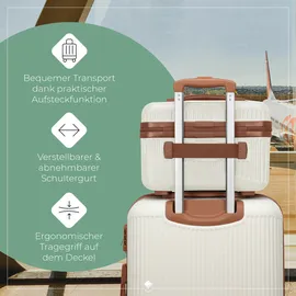 Travelite Bali Beautycase Weiss/Cognac