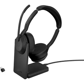 JABRA Evolve2 55 UC Stereo USB Headset schwarz USB-C Ladestation