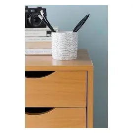 FineBuy Rollcontainer 33 x 38 x 64 cm braun