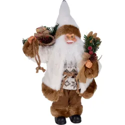 Magische Weihnachtsfigur: Stilvolle Dekoration stehender Weihnachtsmann - Perfekt für festliche Stimmung - für Fensterbank, Kamin oder als Geschenk
