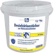 Dr. Becher Desinfektionstücher zur Flächendesinfektion 1454000  , 1 Eimer = 70 Tücher