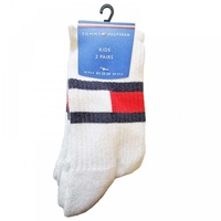 Tommy Hilfiger Jungen TH KIDS FLAG 2P Socken,, 2per pack Weiß (white 300), 35-38 (Herstellergröße: 35/38) - 35-38