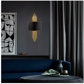 Opviq Wandleuchte schwarz Metall 10x22x75 cm | NADUVI