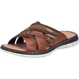 Rieker Herren 25199 Pantolette, Braun, 43 EU