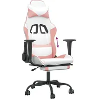 vidaXL Gaming-Stuhl mit Fußstütze Rosa