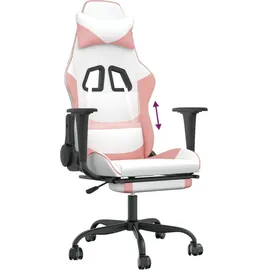 vidaXL Gaming-Stuhl mit Fußstütze Rosa