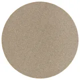 Snapstyle Feinschlingen Velour Teppich Strong Nougat Rund