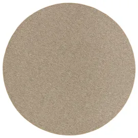 Snapstyle Feinschlingen Velour Teppich Strong Nougat Rund