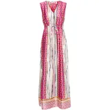 B.YOUNG Maxikleid Bunt Festival Fuchsia Mix 40