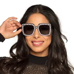 Partybrille Bling Bling schwarz