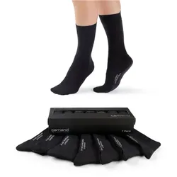 7er Pack camano Comfort Crew Socken 9999 - black 43-46