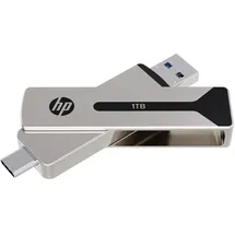 PNY HP 911 Pro (512 GB, USB-A, USB-C), USB Stick, Silber