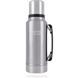 AARON Flask Thermoskanne, 24h heiß & kalt, für Reise, Sport & Alltag - Silber