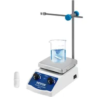 Vevor SH-2 Magnetrührer mit Heizplatte 180W Magnetic Stirrer Hot Plate 120 * 120mm Magnetic Stirrer Mixer 1L