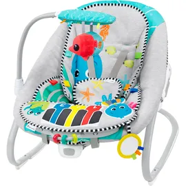 Baby Einstein Kick to It 4-in-1 Musical Swing & Rocker", Baby, grau, Kunststoff, Metall, Stoff, Babywippen, mit Sound-Effekt