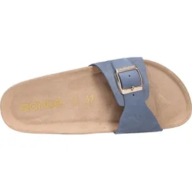 ROHDE Damen Pantolette, blau(jeans (55)), Gr. 36 - Blau - 36