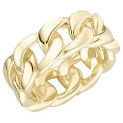 Giorgio Martello Milano Ring Panzerketten-Design, Silber 925 Ringe   Gold Damen 