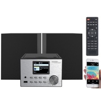 Micro-Stereoanlage mit Webradio, DAB+, FM, CD, Bluetooth, USB, 60 Watt